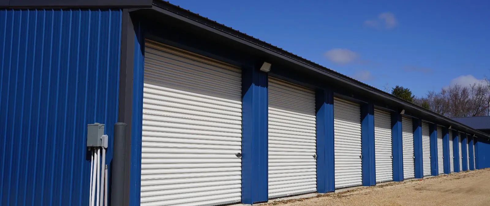 Wide metal garage built by a veteran owned metal building company