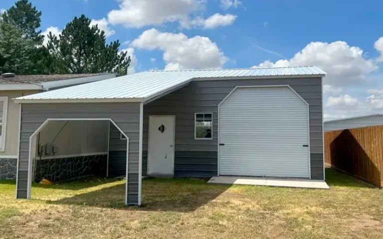 Custom metal building with modern exterior design